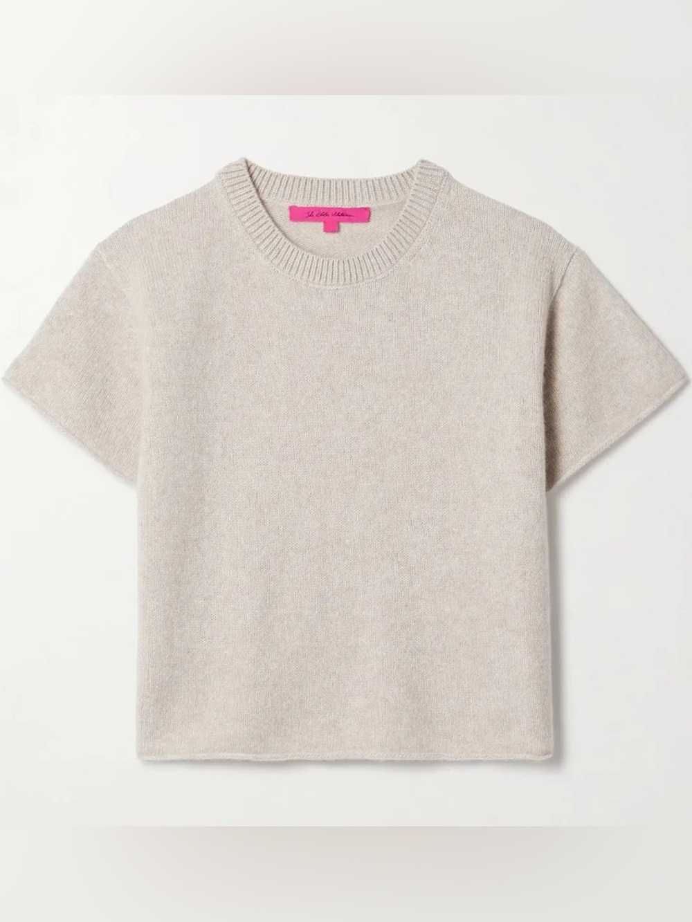 The Elder Statesman Cashmere Short Sleeve Sweater